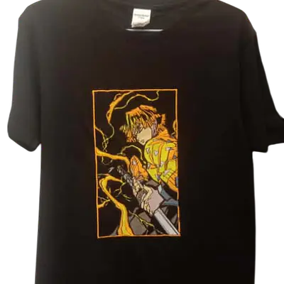 Zenitsu Agatsuma Embroidery T-Shirt primary image