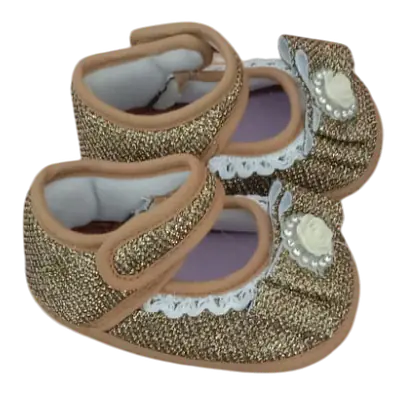 Glitter Baby Girl Soft Sole Mary Jane Shoes primary image