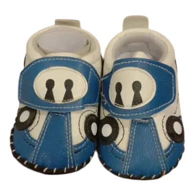 Rubber Sole Cute Cartoon Car Toddler Boy Infant Baby Casual Shoes primary image
