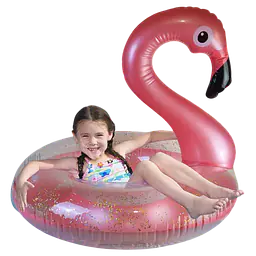 Pink Inflatable Flamingo Pool Float - Master