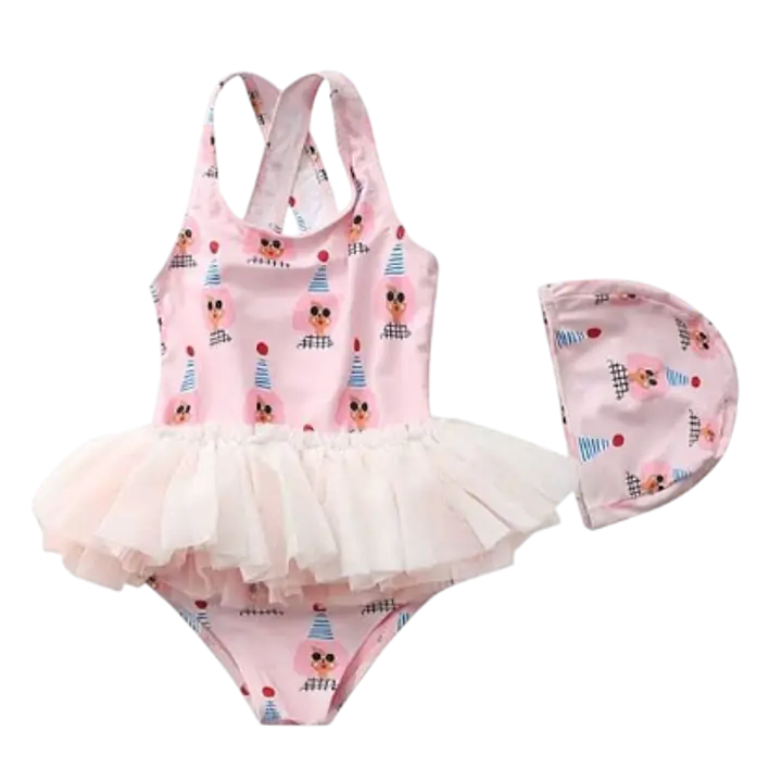 Baby Girl Swimwear with Ballet Gauze Skirt Princess Swimming Suit - Master