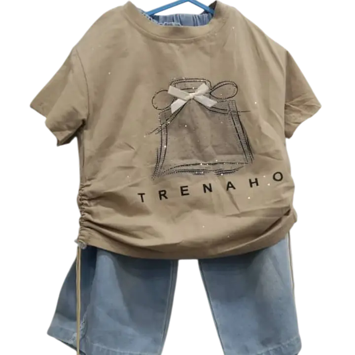 Kids' T-shirt and Denim Pants Set - Master