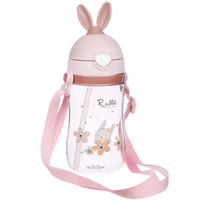 Cute Rabbit Ear Sipper Water Bottle for Kids primary image