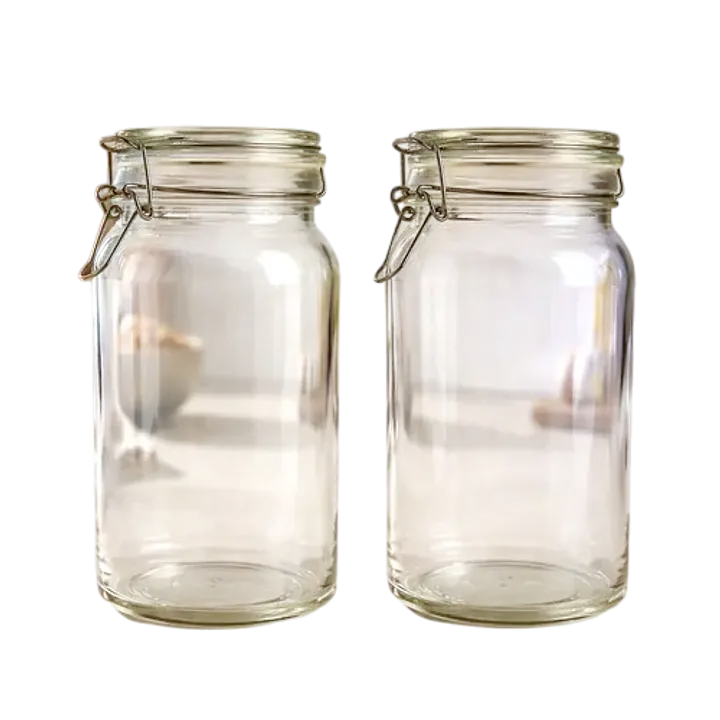 Wire Clasp Airtight Glass Storage Jar - Master