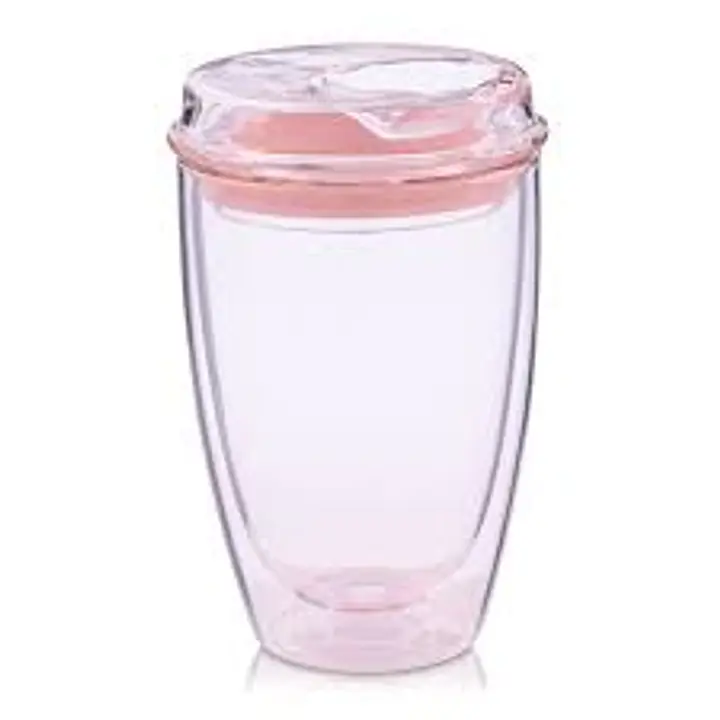 Double Layer Glass Tumbler Pink - Master