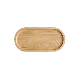 Oval Natural Solid Wood Serving Tray & Decorative Platter - Master