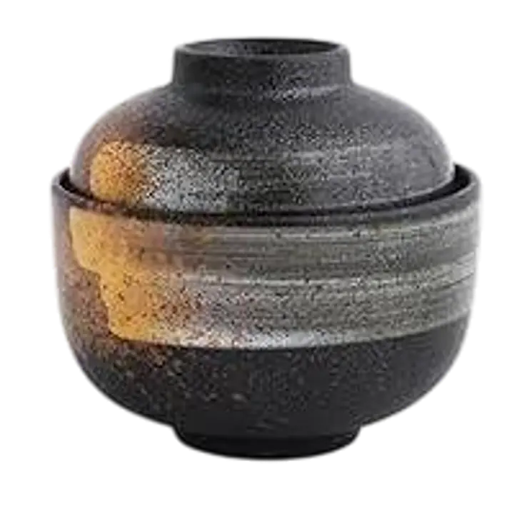 Traditional Japanese Hakuboku Ceramic Miso Soup Bowl - Master