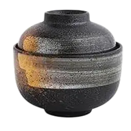 Traditional Japanese Hakuboku Ceramic Miso Soup Bowl - Master