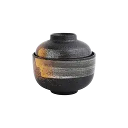 Traditional Japanese Hakuboku Ceramic Miso Soup Bowl - Master