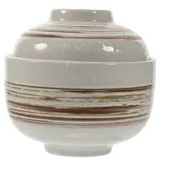 Traditional Japanese-Style Lidded Ceramic Miso Soup Bowl - Master