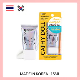 Cathy Doll Ultra Light Sun Fluid SPF50+ - Master