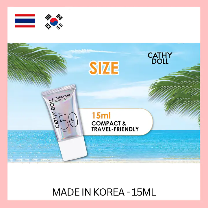 Cathy Doll Ultra Light Sun Fluid SPF50+ - Master