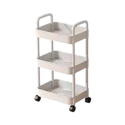 3-Tier Plastic Rolling Utility Cart / Rack - Master