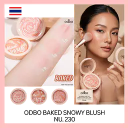 odbo Baked Snowy Blush - Master