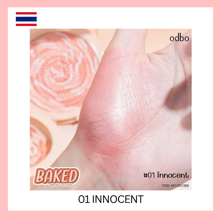 odbo Baked Snowy Blush - Master