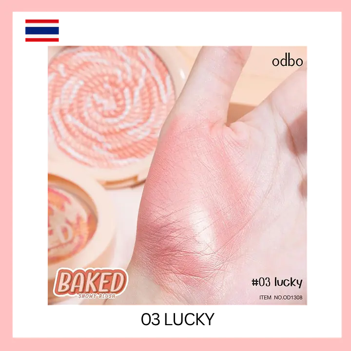 odbo Baked Snowy Blush - Master