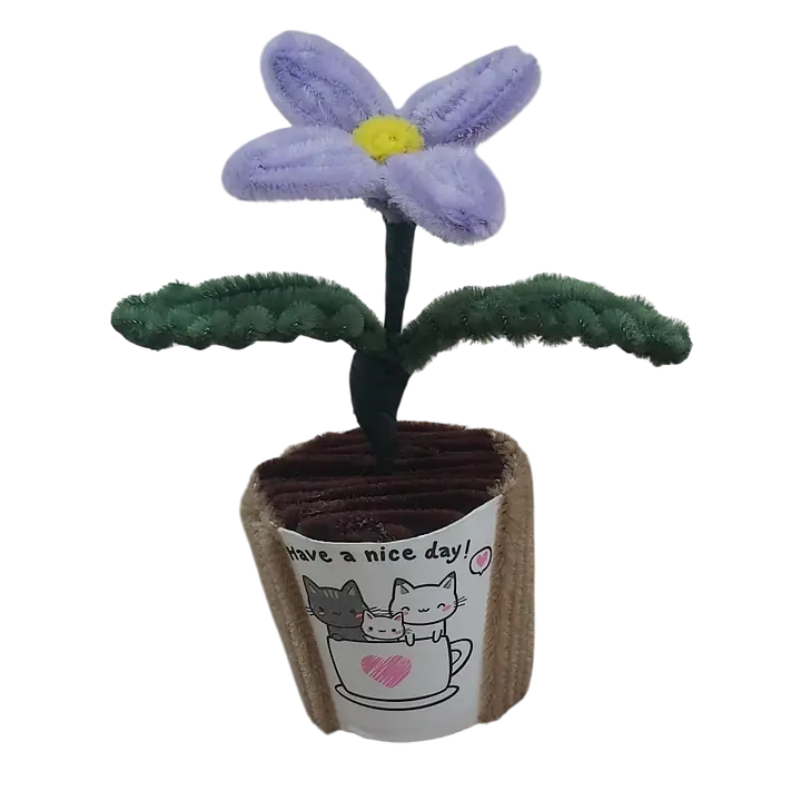 Purple Petal Potted Flower - Master