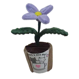 Purple Petal Potted Flower - Master