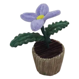 Purple Petal Potted Flower - Master