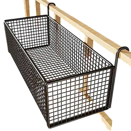 Metal Mesh Bedside Hanging Basket - Master