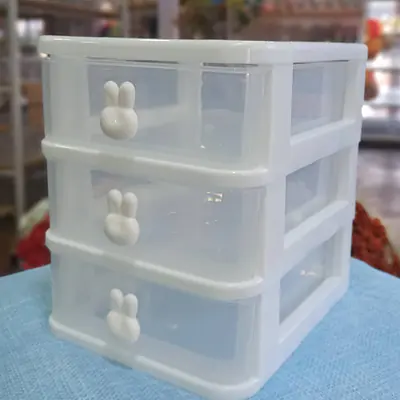 Drawers 3-Tier Rabbit Grey primary image
