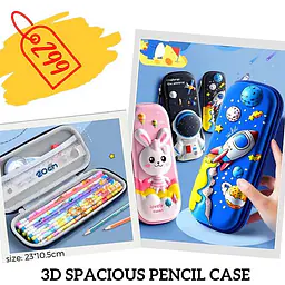 3D Spacious Pencil Case - Master