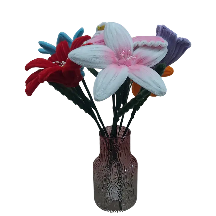 Decorative Twist Stick Flower Set with Vase - Master
