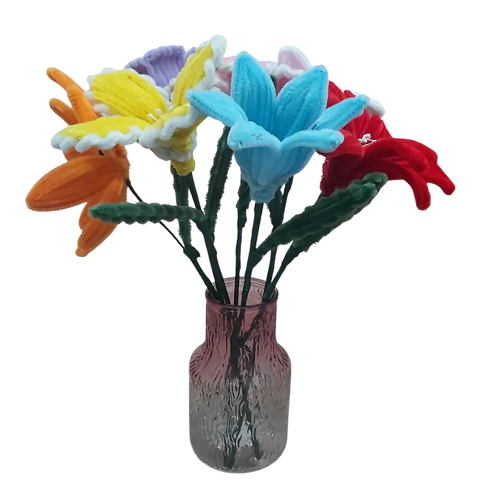 Decorative Twist Stick Flower Set with Vase - Master