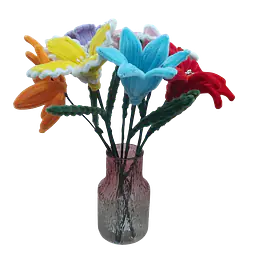 Decorative Twist Stick Flower Set with Vase - Master