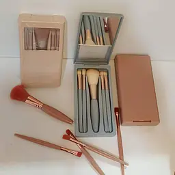 Make-Up Brush Set of 5 Beige/Blue/Pink - Master