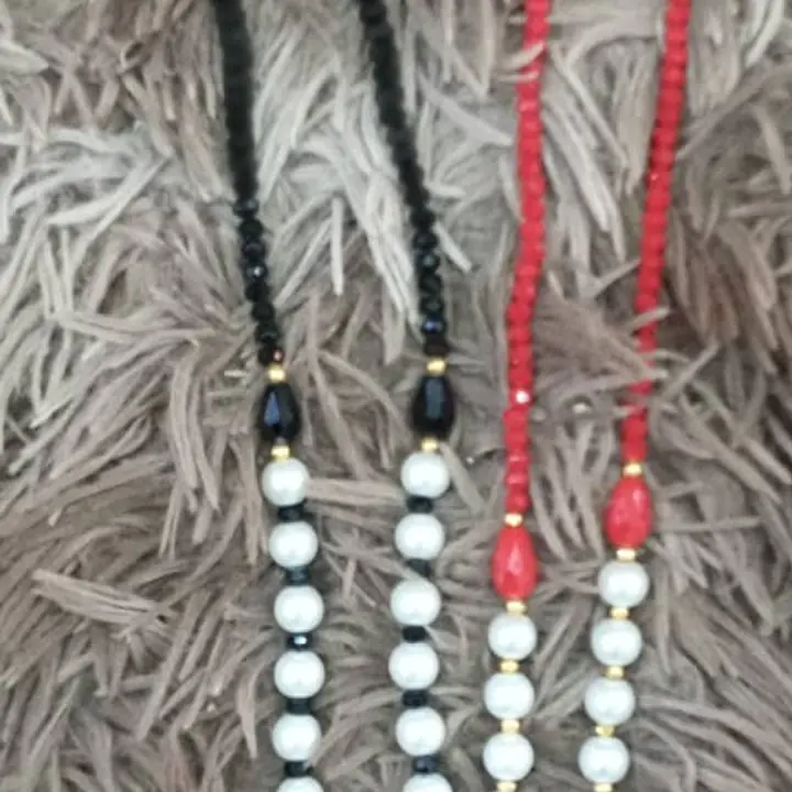 Pearl Red & Black Necklace - Master