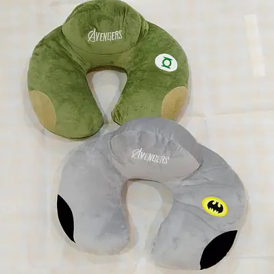 Travel Pillow Grey/Green #2 primary image