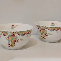 White Bowl w/ Rose Flower - Master