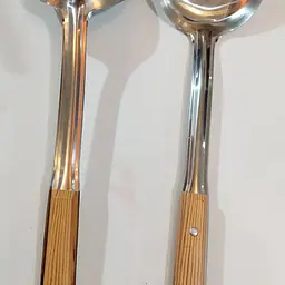 Stainless Steel Scoop w/ Wooden Handle - Master