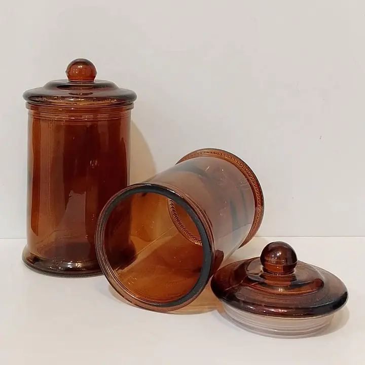 Glass Jar Amber 350ml - Master