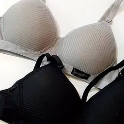 Breathable Seamless Bra Grey/Black - Master