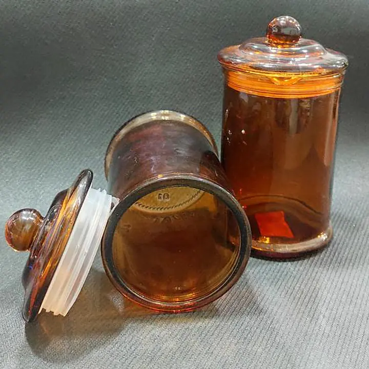 Glass Jar Amber 350ml - Master