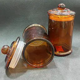 Glass Jar Amber 350ml - Master