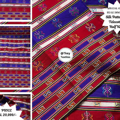 Half Kira - Silk Pattern on Telecotton. Traditional Design and color combination primary image
