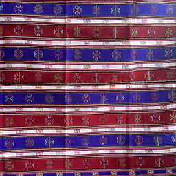 Half Kira - Silk Pattern on Telecotton. Traditional Design and color combination - Master