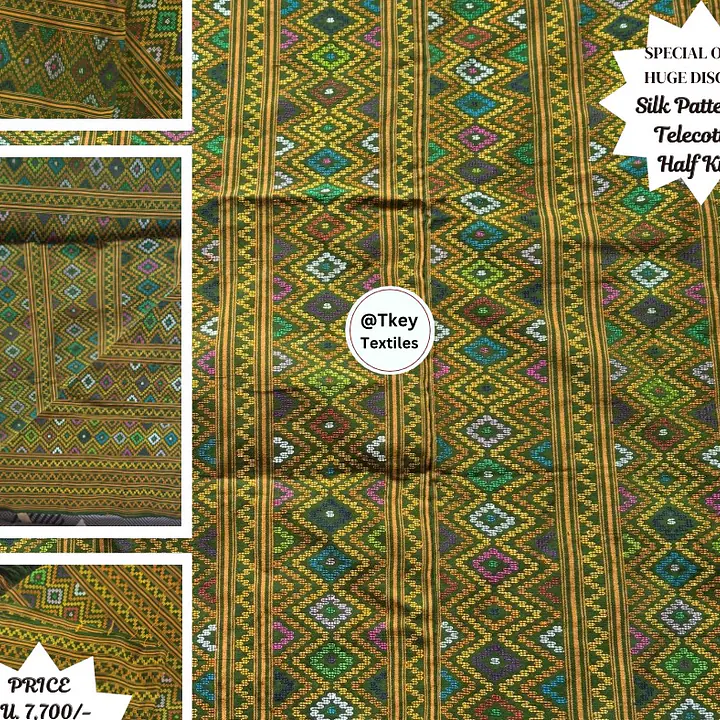 Half Kira - Silk Pattern on Telecotton. Timeless Elegance with Traditional Bhutanese Weave. - Master