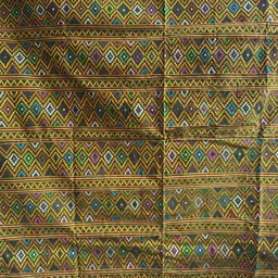 Half Kira - Silk Pattern on Telecotton. Timeless Elegance with Traditional Bhutanese Weave. - Master