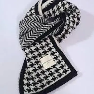 Woven Stripe Muffler Black primary image