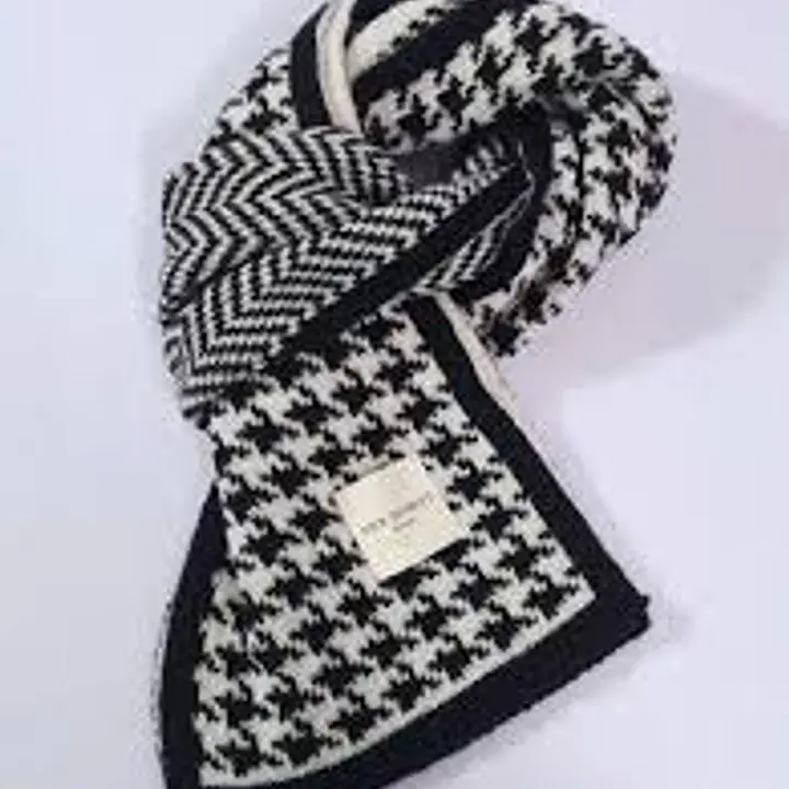 Woven Stripe Muffler Black - Master