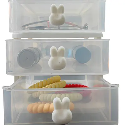 3-Tier Drawer Rabbit Grey primary image