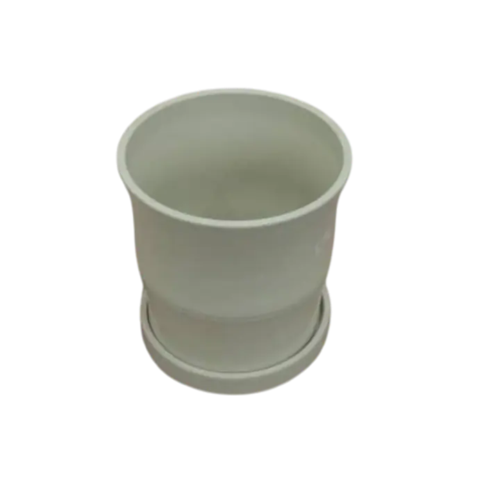 Cream color Flower Pot- Medium - Master