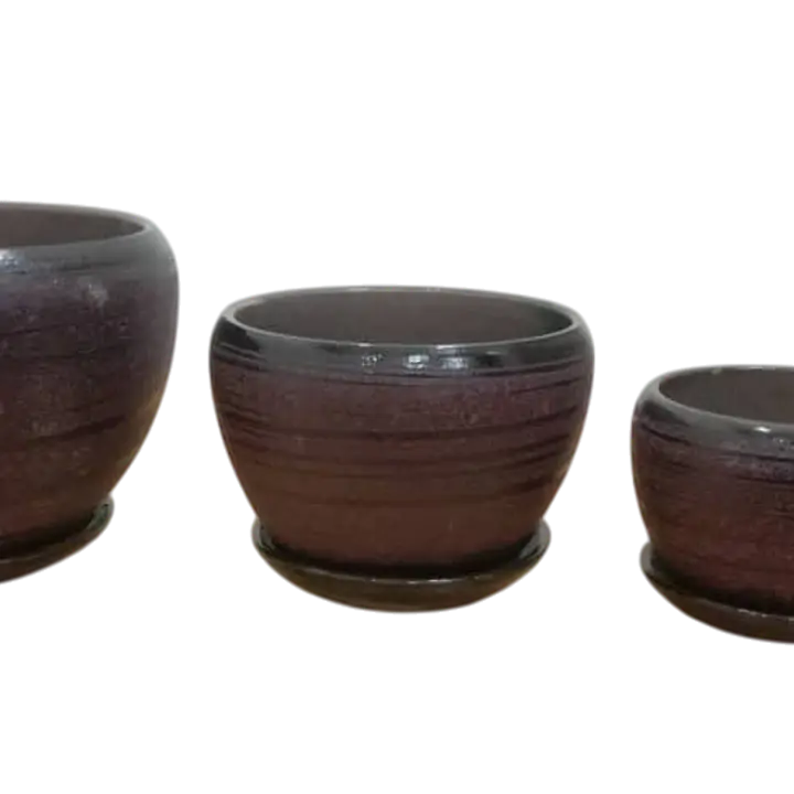 Glazed Ceramic Flower Pot - Master