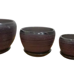 Glazed Ceramic Flower Pot - Master