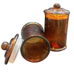 Glass Jar Amber 350ml - Master